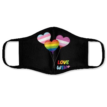Discover Pride LGBTQ. Statement Face Masks
