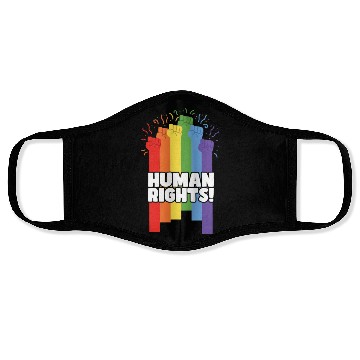 Discover Pride LGBTQ. Human rights Face Masks