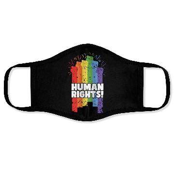 Discover Pride LGBTQ. Human rights Face Masks
