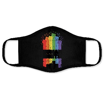 Discover Pride LGBTQ. Human rights Face Masks