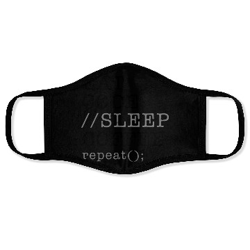 Discover Computer Science Python Programmer Eat Code Sleep Face Masks