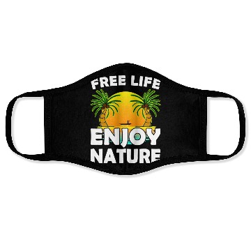 Discover Free Life Enjoy Nature Face Masks