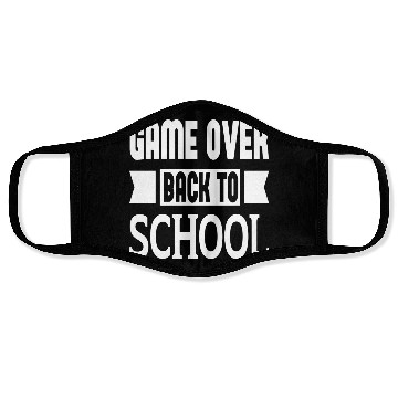 Discover Game Over Back To School Face Masks