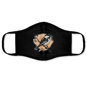 Discover I'm just here for the Chickadees - Birdwatching Face Masks