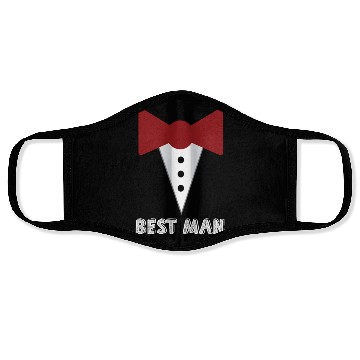 Discover Best Man Wedding Party Mock Tuxedo Face Masks