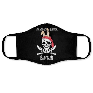Discover Jolly Roger Pirate Easter Bunny Treasure Hunter Face Masks