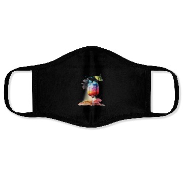 Discover Retired Dentist Vacation Tropical Cocktail Face Masks
