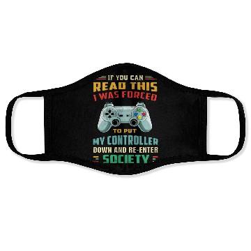Discover Video Game Retro Vintage Gaming Lover Face Masks