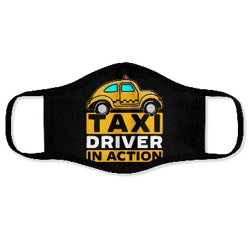 Discover Taxi Driver In Action Taxicab Cab Driver Cabbie Face Masks