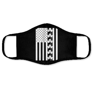 Discover St Patricks Day American Flag Face Masks