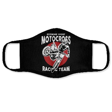 Discover Motocross Racing Team Face Masks