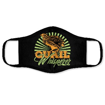 Discover Quail Whisperer Farmer Farming Gift Face Masks