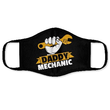Discover Daddy Mechanic Engineer Face Masks