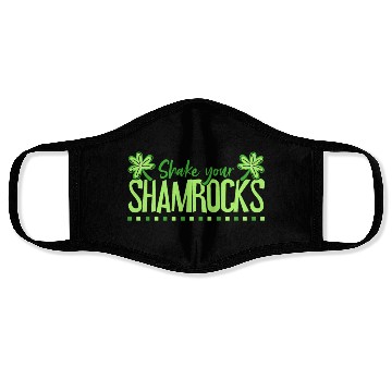 Discover Funny Irish Saint Patricks Day Shake Your Face Masks