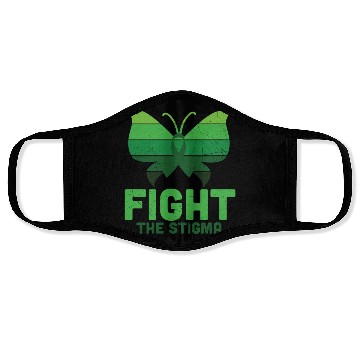 Discover Fight The Stigma Butterfly Mental Health Face Masks