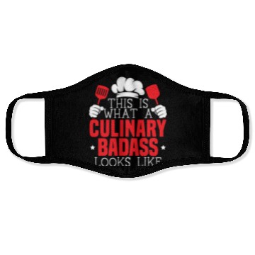 Discover Culinary Gangster Pastry Chef Cooking Culinary Face Masks