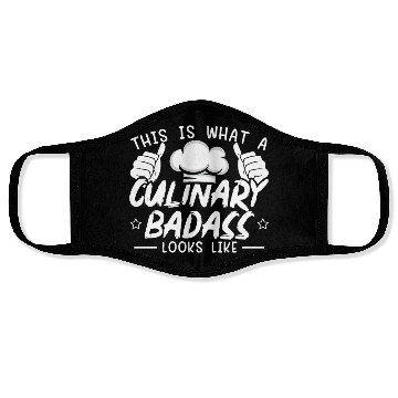Discover Culinary Gangster Pastry Chef Cooking Culinary Face Masks