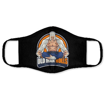 Discover Old Man Rolls Gorilla Jiu Jitsu Fighter Face Masks