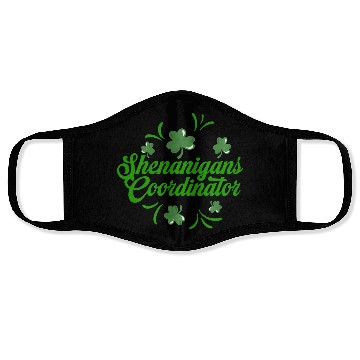 Discover Shenanigans Coordinator Saint Irish St.Patrick's Face Masks