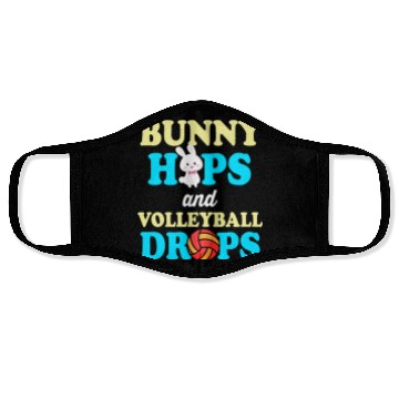 Discover Easter Volleyball Bunny Holiday Rabbit Sport Face Masks