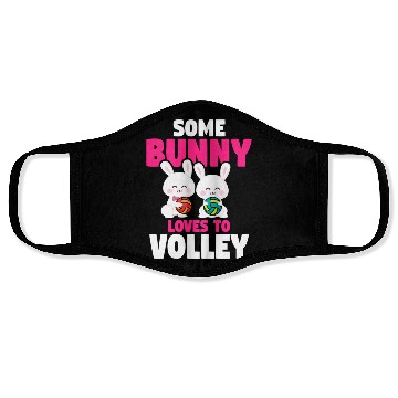 Discover Easter Volleyball Bunny Holiday Rabbit Sport Face Masks