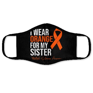 Discover I Wear Orange For My Sister MS Warrior Multiple S Face Masks