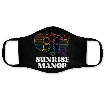 Discover Sunrise Manor Pride Flag Pride Month LGBTQ Flag Face Masks