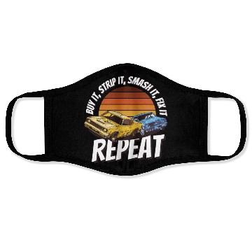 Discover Demo Derby Demolition Derby Demolition Derby Lover Face Masks