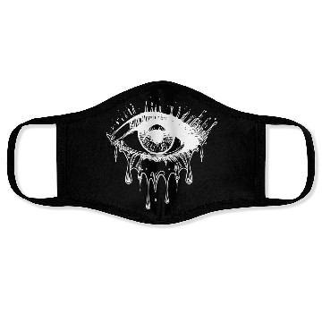 Discover Crying Eye Realistic Tattoo Style Face Masks