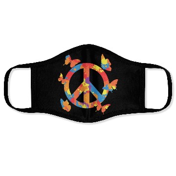 Discover Peace Women Butterfly Lover Face Masks