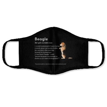 Discover Beagle Definition PWBTP Face Masks