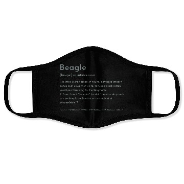 Discover Beagle Definition PTBT Face Masks