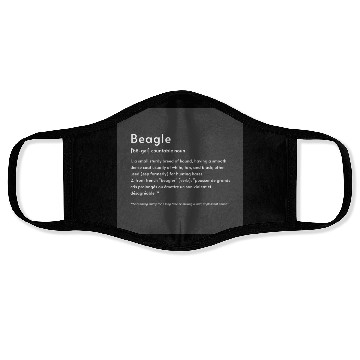 Discover Beagle Definition PWBB Poster Face Masks