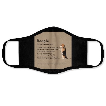 Discover Beagle Definition PSBLBS Poster Face Masks