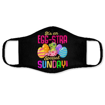 Discover Easter T-rex Dinosaur Rabbit Easter Bunny Holiday Face Masks