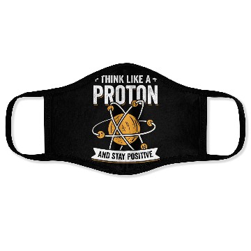 Discover Proton Chemistry Physics Science Teacher Gift Face Masks