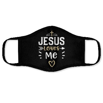 Discover Jesus Loves Me - Jesus Face Masks
