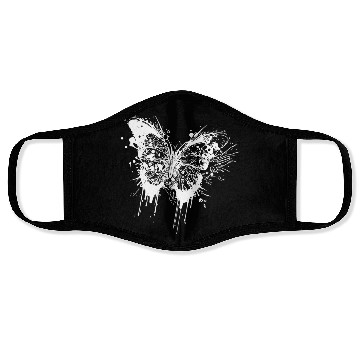 Discover Tattoo Ink Splash Butterfly Face Masks