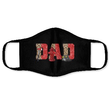 Discover Firefighter Dad Leopard Face Masks