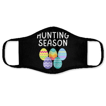 Discover Hunting Season Eggs Funny Easter Day 2023 Egg Hunt Face Masks