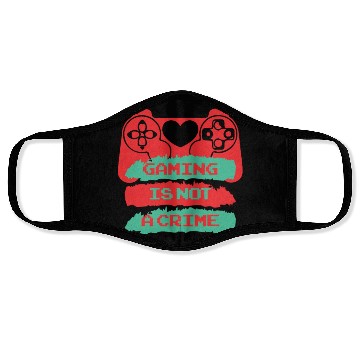 Discover Gaming is not a crime Face Masks