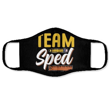Discover Team Sped Awareness Teacher Special Education Face Masks