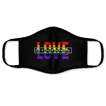 Discover Pride LGBTQ. Statement Face Masks