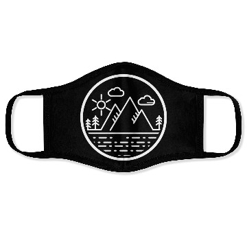 Discover Mountains Nature Adventure Outdoor Face Masks