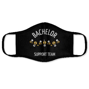 Discover Bachelor Support Team (Caricature / Dance / W) Face Masks