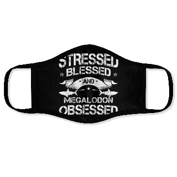 Discover Megalodon Lover Megatooth Shark Largest Extinct S Face Masks