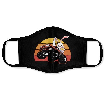 Discover aster Rabbit Offroad Vehicles Truck Retro Face Masks