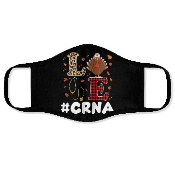 Discover Cute CRNA Nurse Anesthesist Thanksgiving Face Masks