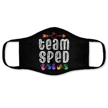 Discover Team Sped Teacher Awareness Special Education Face Masks