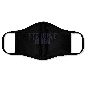 Discover Struggle Is Real - NAVY Face Masks
